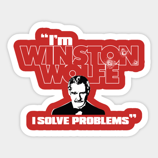 I'm Winston Wolfe Sticker by Sharkshock